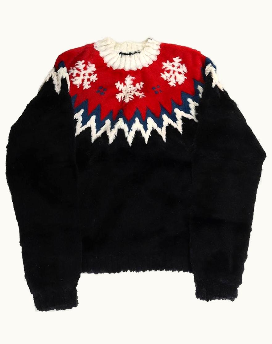 Jean Paul Gaultier Jean Paul Gaultier Rabbit Fur Nordic Sweater A/W 1999