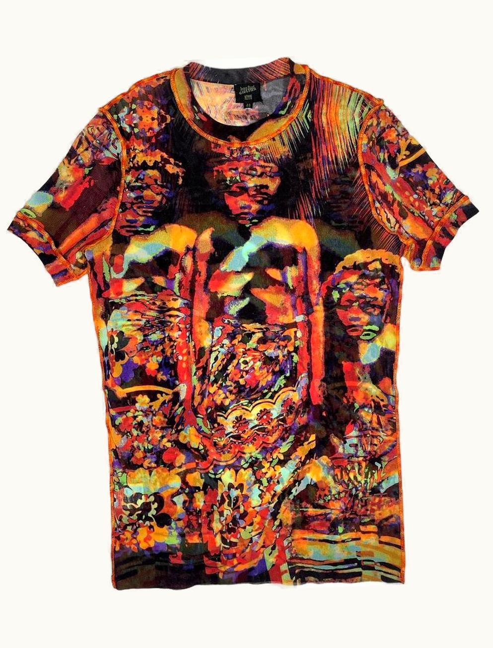 Jean Paul Gaultier Jean Paul Gaultier Rtw Psychedelic Mesh Top S/S 2000
