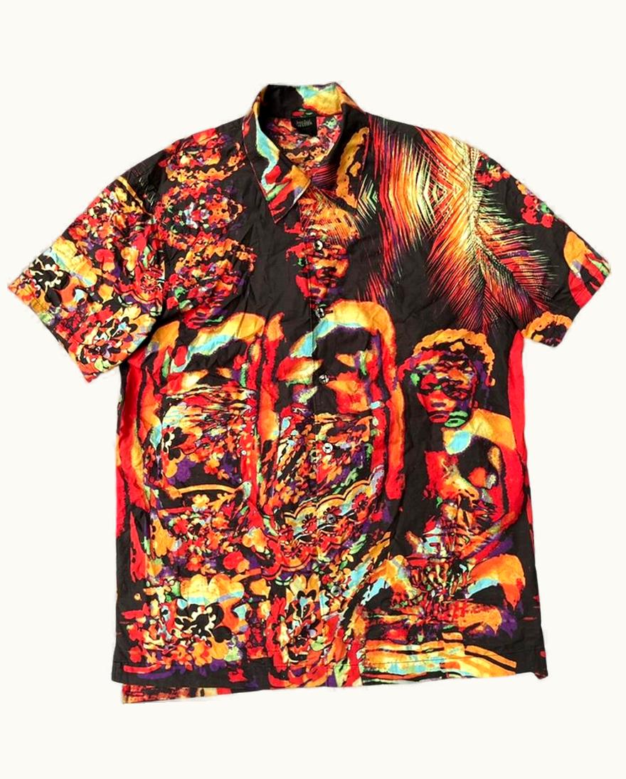 Jean Paul Gaultier Jean Paul Gaultier Psychedelic Cuban Short Sleeve Shirt S/S 2000