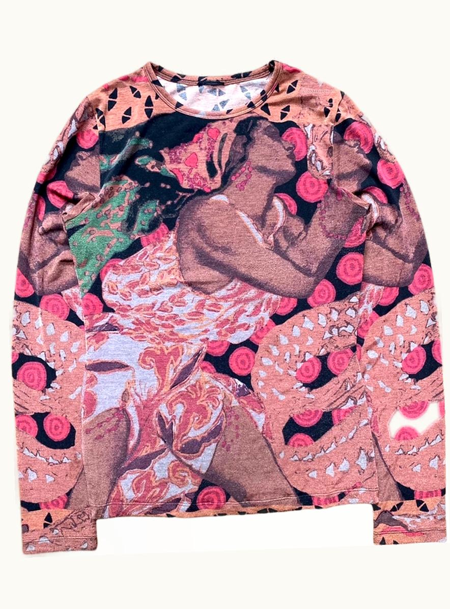 Jean Paul Gaultier Jean Paul Gaultier Lady Gauguin Mesh T-Shirt S/S 2000