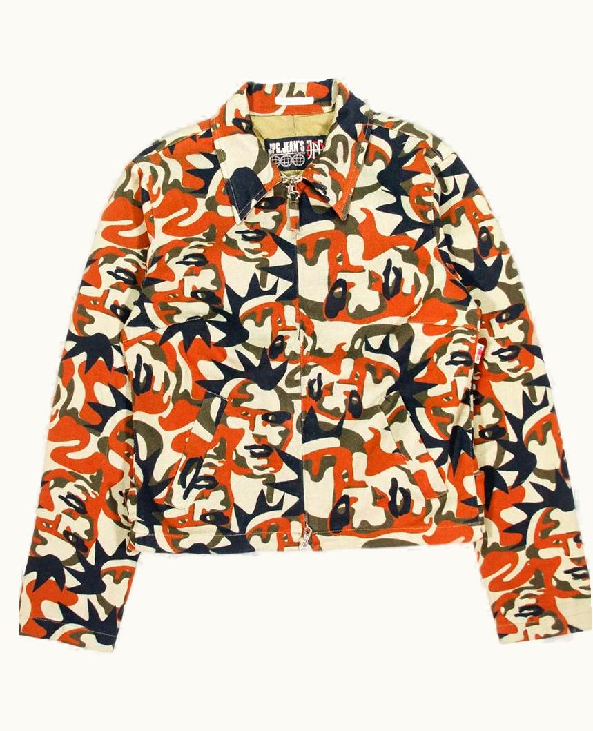 Jean Paul Gaultier Jean Paul Gaultier Mohican Punk Face Camo Jacket A/W 2001