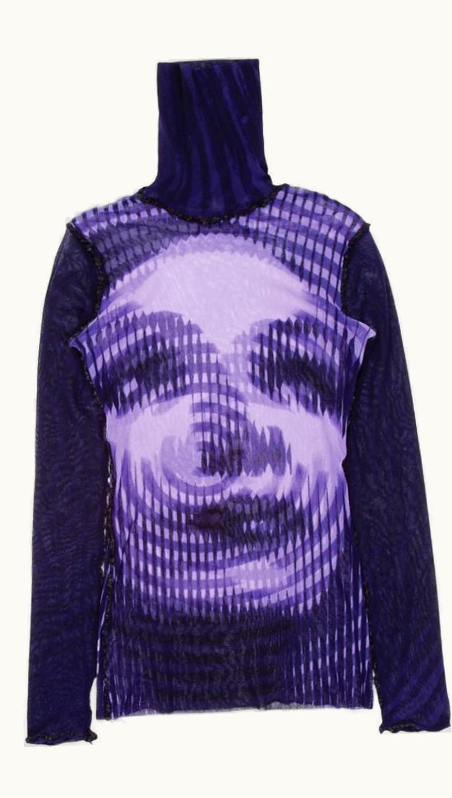 Jean Paul Gaultier Jean Paul Gaultier Marlene Dietrich Greta Garbo Turtleneck Mesh A/W 2001