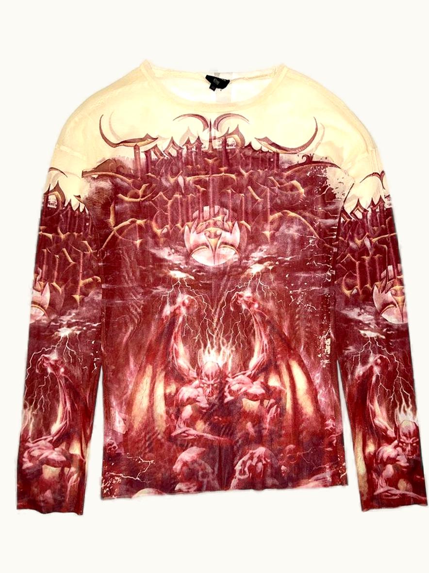 Jean Paul Gaultier Jean Paul Gaultier Satan Mesh Long Sleeve S/S 2001 UZ1090400