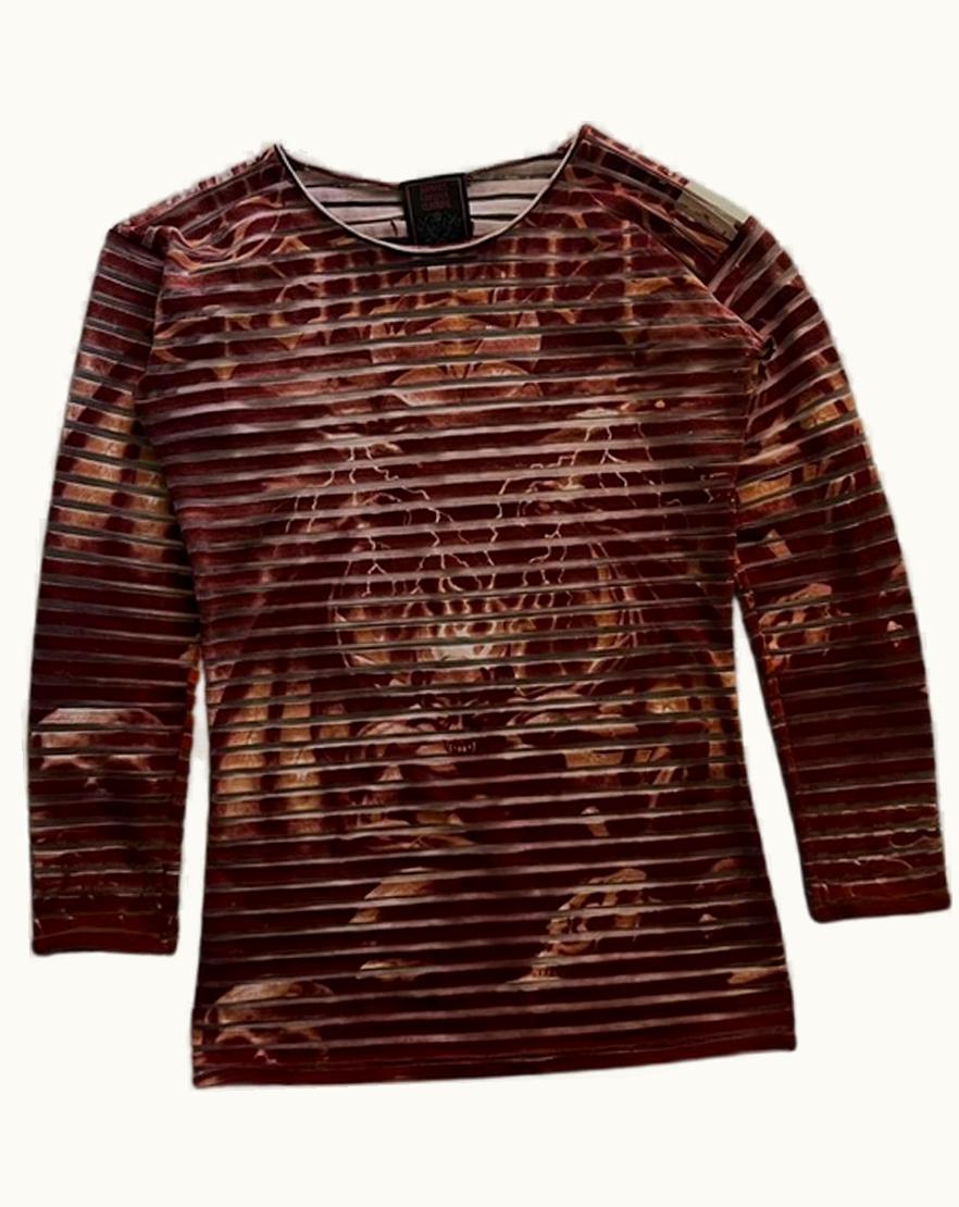 Jean Paul Gaultier Jean Paul Gaultier Satan Mesh Stripe Top S/S 2001