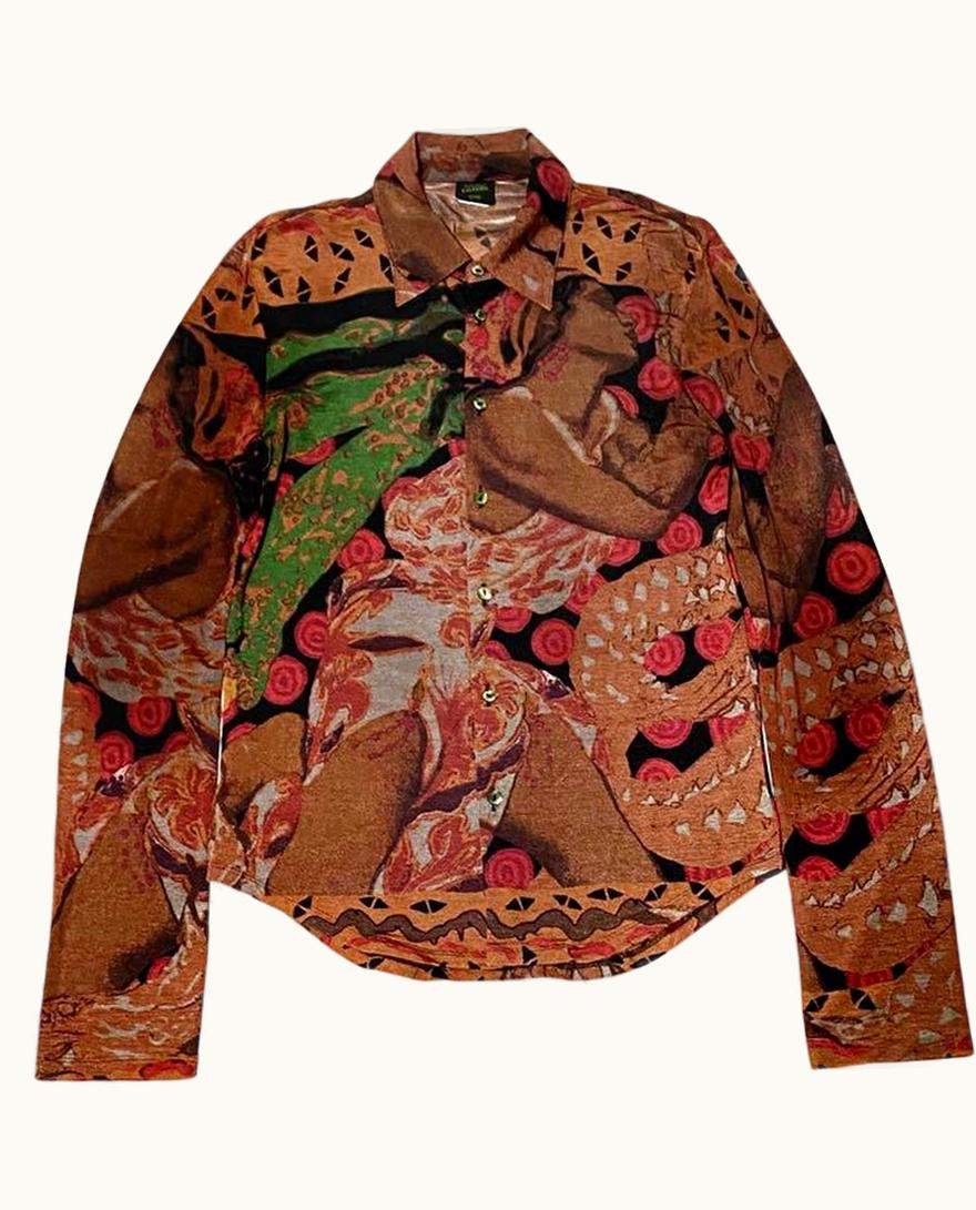 Jean Paul Gaultier Snake Woman Button Shirt A/W 2002