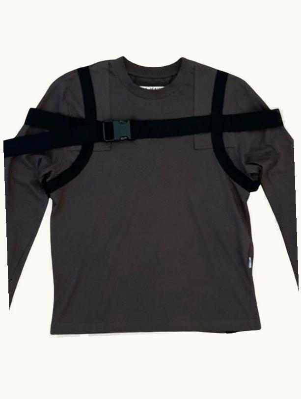 Jean Paul Gaultier Bondage Buckle Long Sleeve Brown A/W 2003