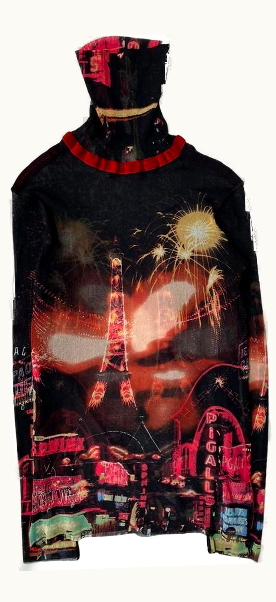 Jean Paul Gaultier 'paris By Night' Pigalle Mesh Top A/W 2003