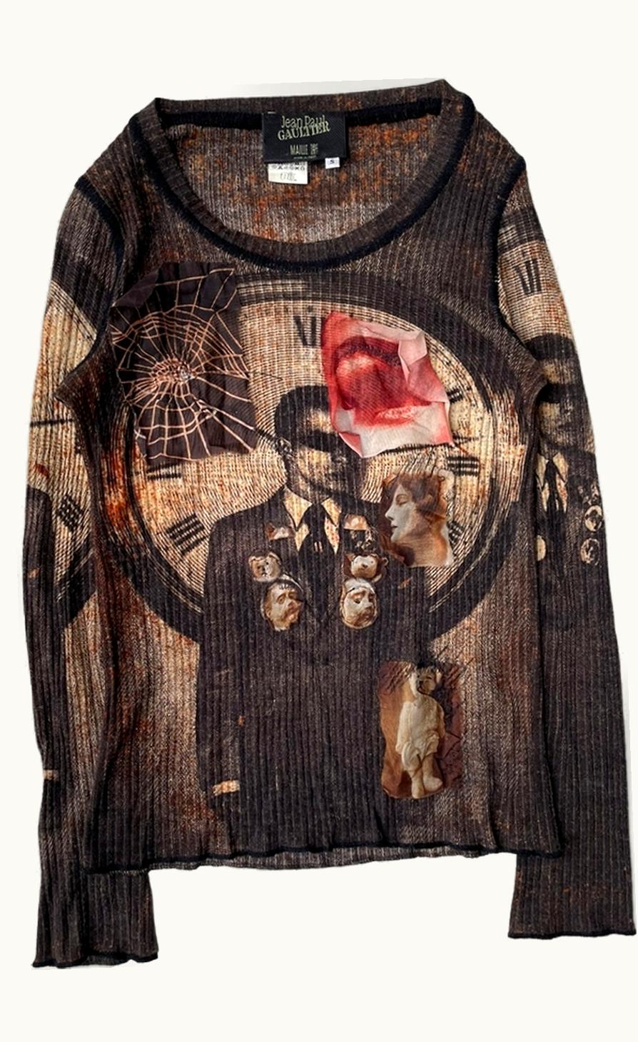 Jean Paul Gaultier Jean Paul Gaultier Clockwork Tattoo Top S/S 2003