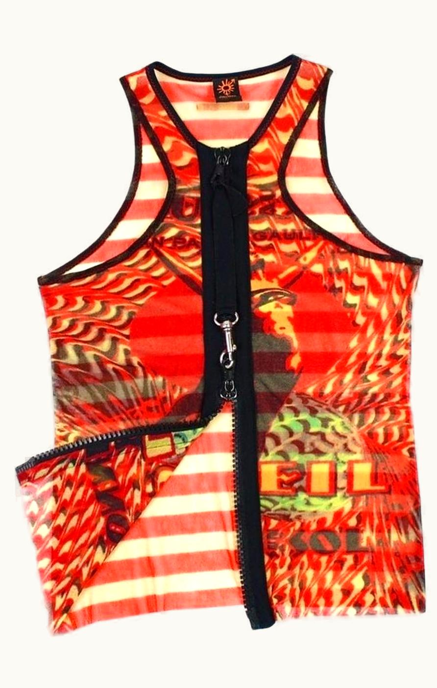 Jean Paul Gaultier Amour Aus Soleil Vest Top S/S 2005