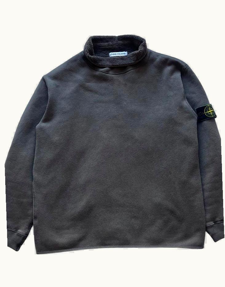 Stone Island Stone Island Fleece Lined Smock Neck Sweatshirt A/W 1999