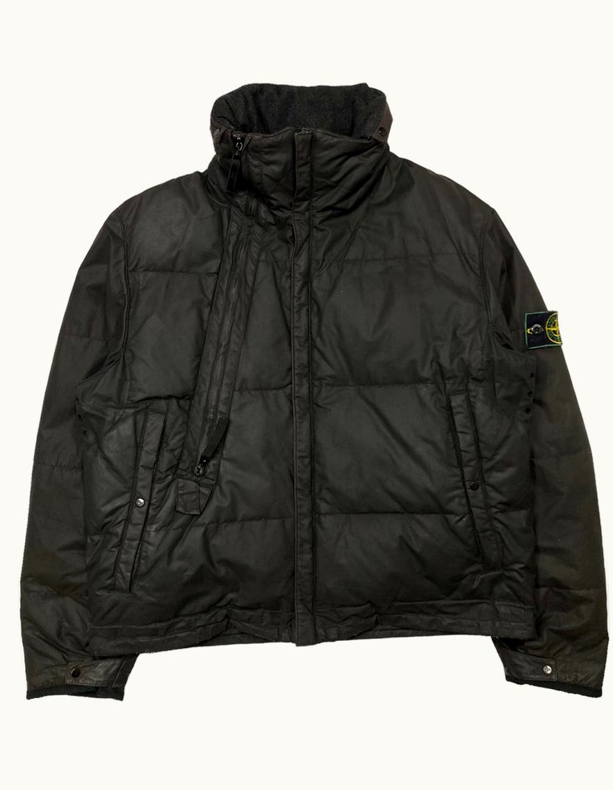 Stone Island Stone Island Waxed Cotton Asymmetrical Puffer Jacket A/W 1999