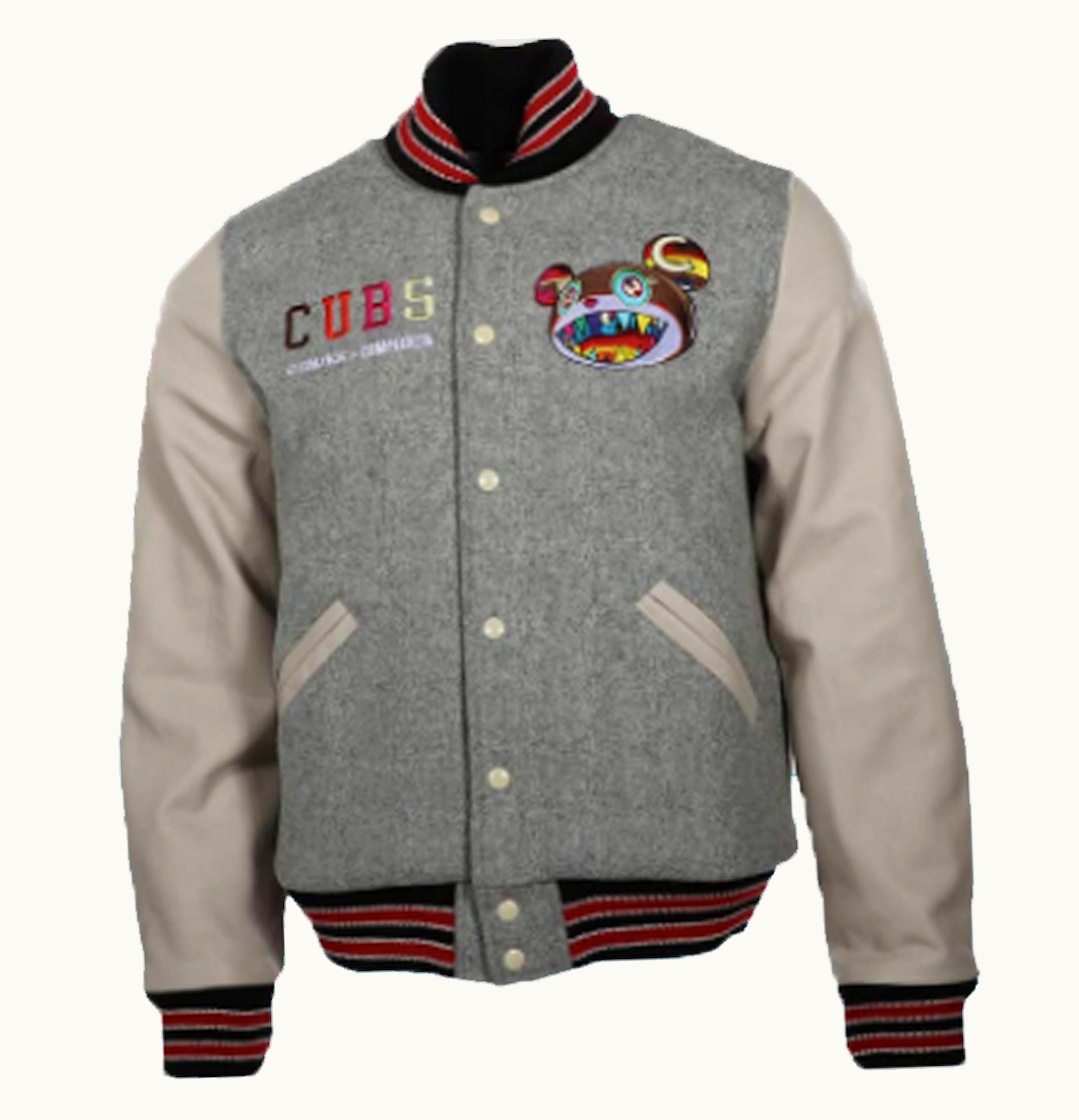Takashi Murakami Takashi Murakami ComplexCon x Cubs Letterman Jacket Grey