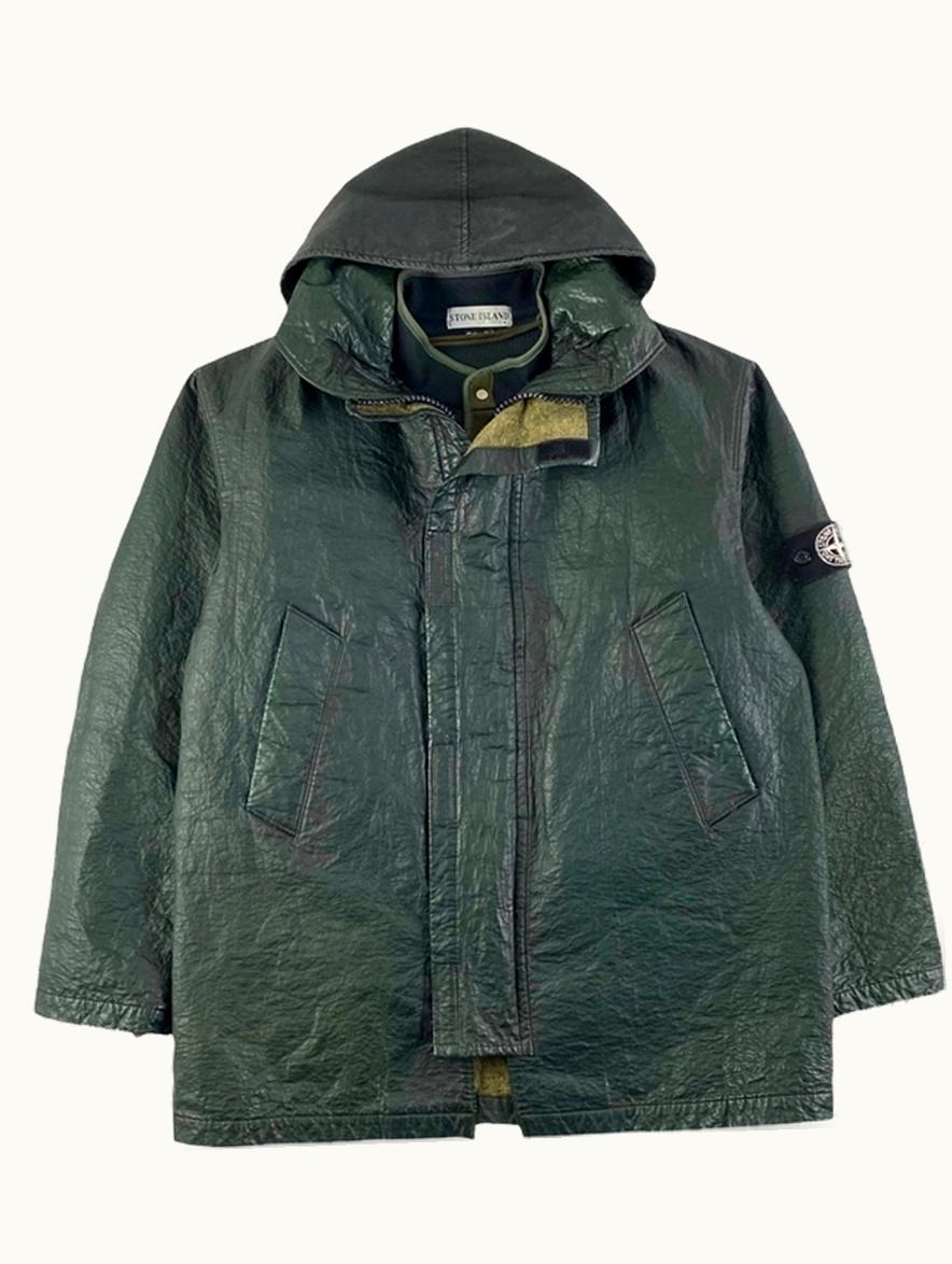 Stone Island Stone Island Special Process Hooded Kevlar Jacket A/W 2000