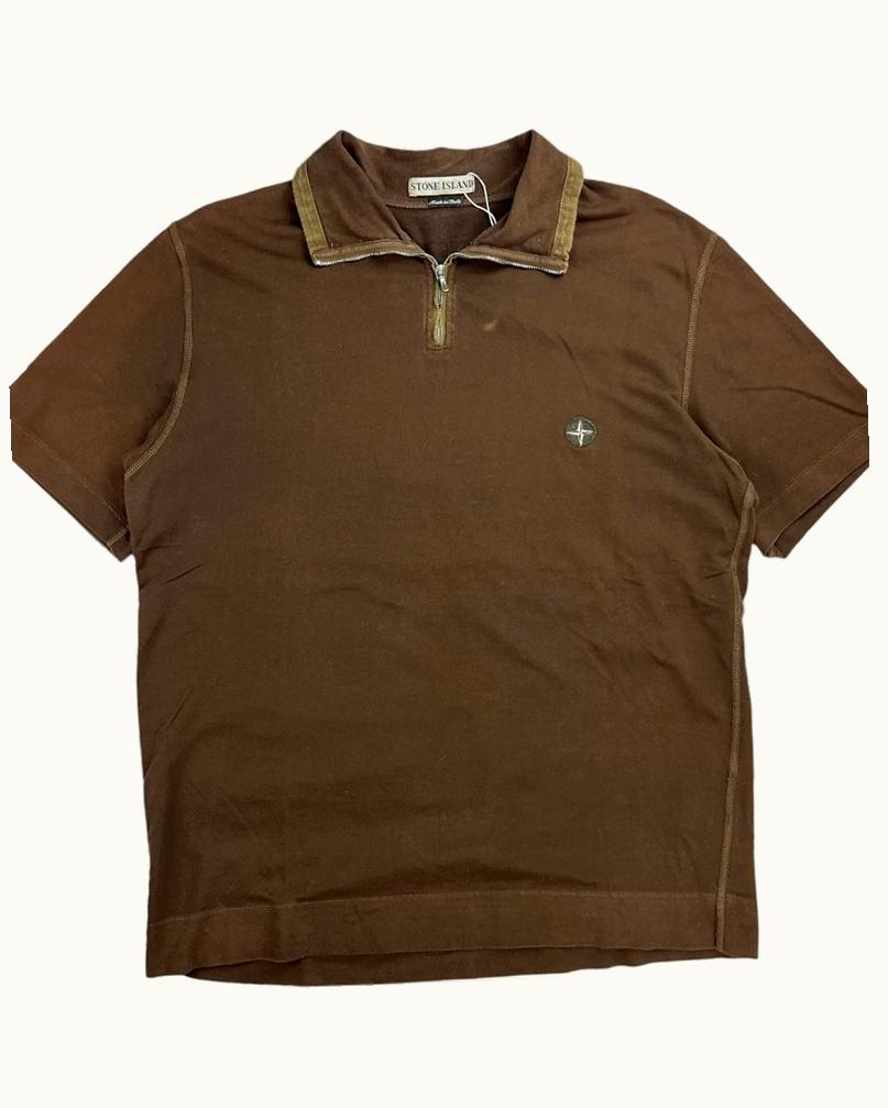 Stone Island Stone Island 1 / 4 Zip Polo Shirt S/S 2000