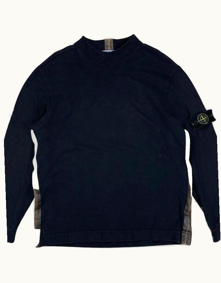 Stone Island Stone Island Rubberised Seam Raised Neck Jumper A/W 2002