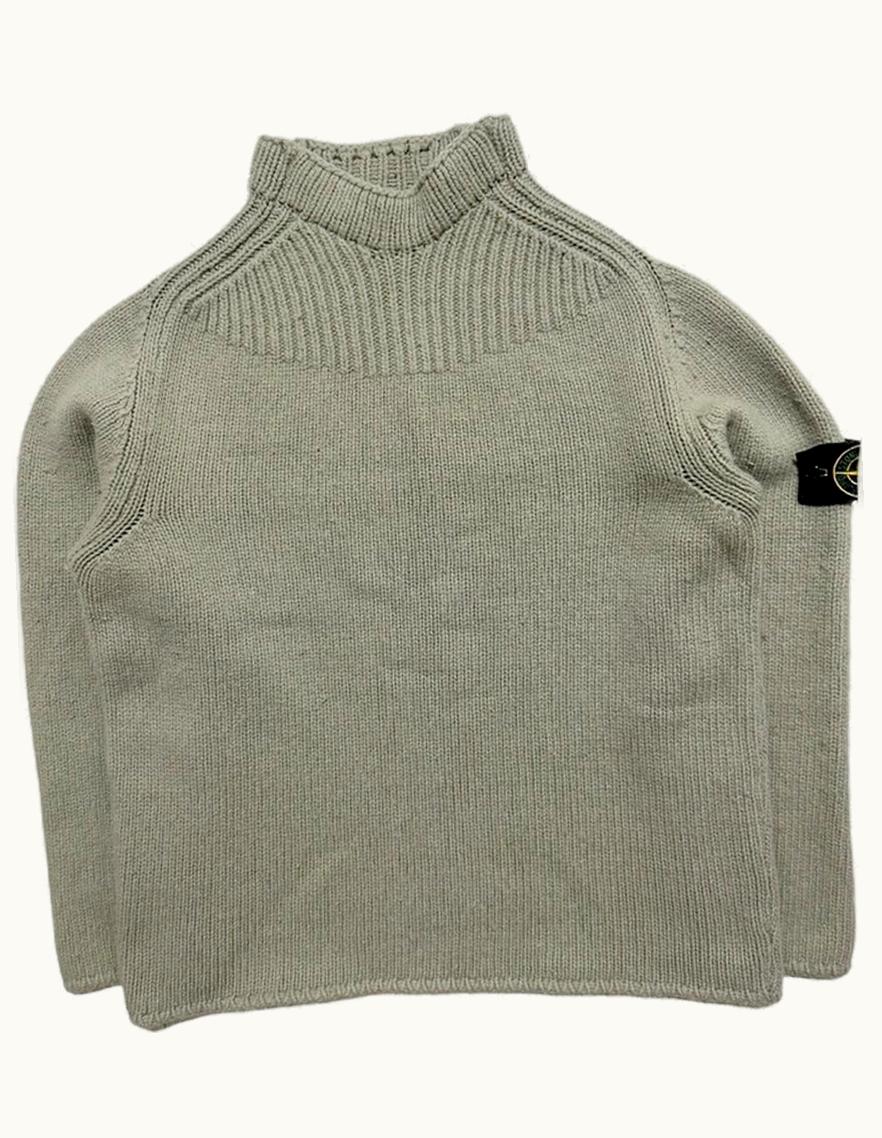 Stone Island Stone Island Cable Knit Mock Neck Jumper A/W 2002