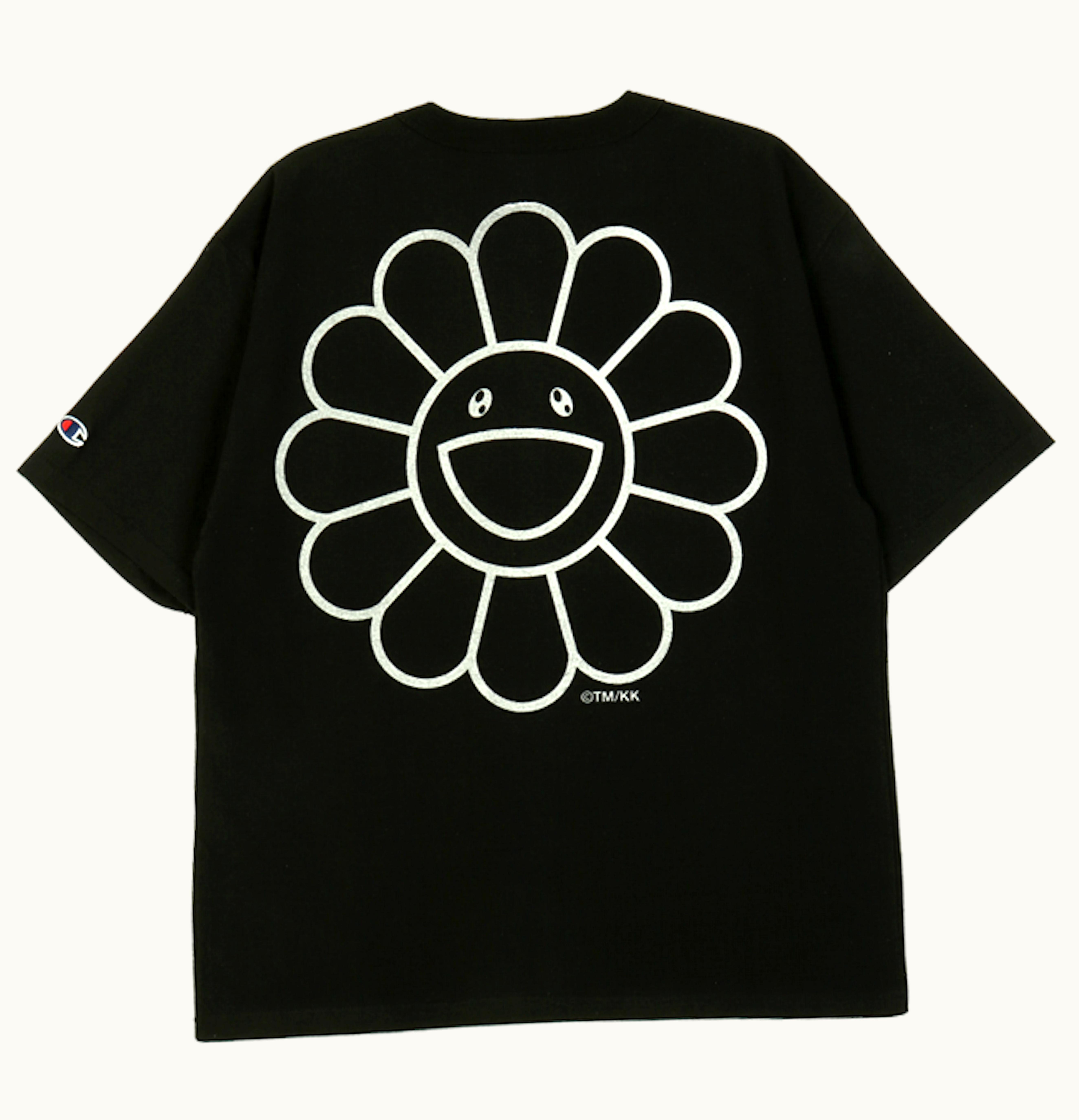 Takashi Murakami Takashi Murakami DOB Flower Tee Black Silver