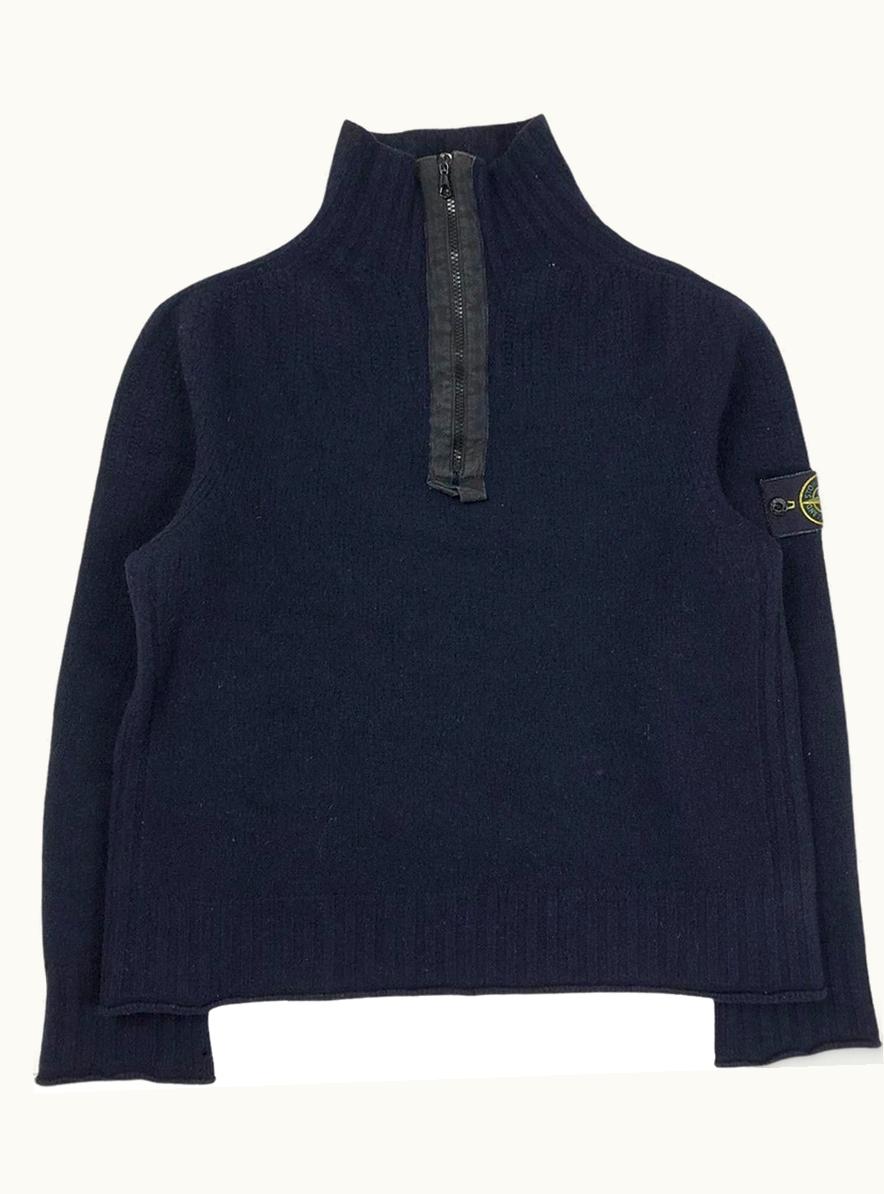 Stone Island Stone Island 1 / 4 Zip Knit Fleece A/W 2003