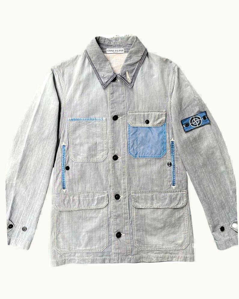 Stone Island Stone Island Denim Badge Jacket W / Reflective Pocket S/S 2006