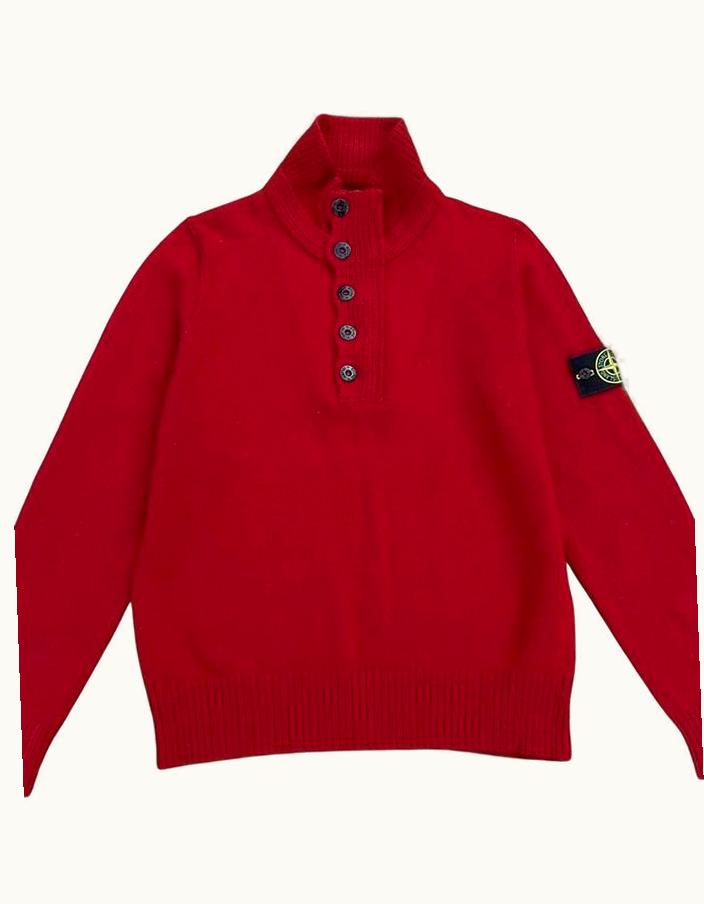 Stone Island Stone Island Zip Lana Wool 3 / 4 Button Up Jumper A/W 2008