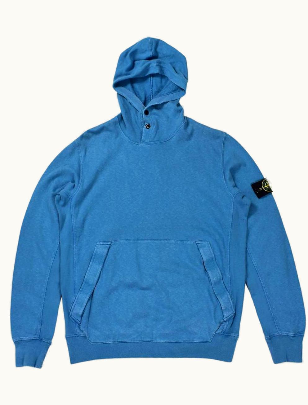 Stone Island Stone Island Hoodie In Washed Blue S/S 2014