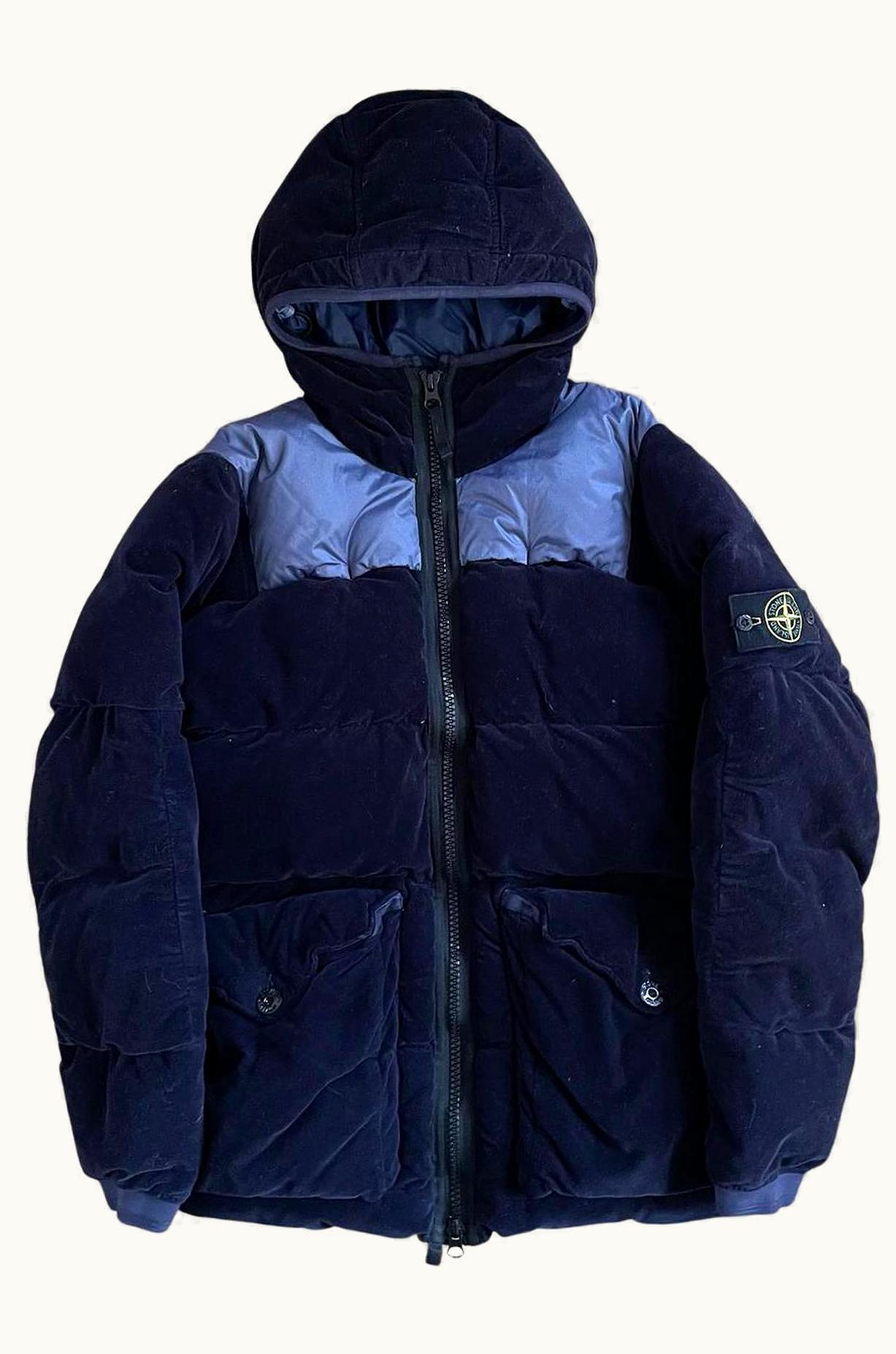 Stone Island Stone Island Cotton Velvet Down-Tc Lamy Flock Down Jacket A/W 2018