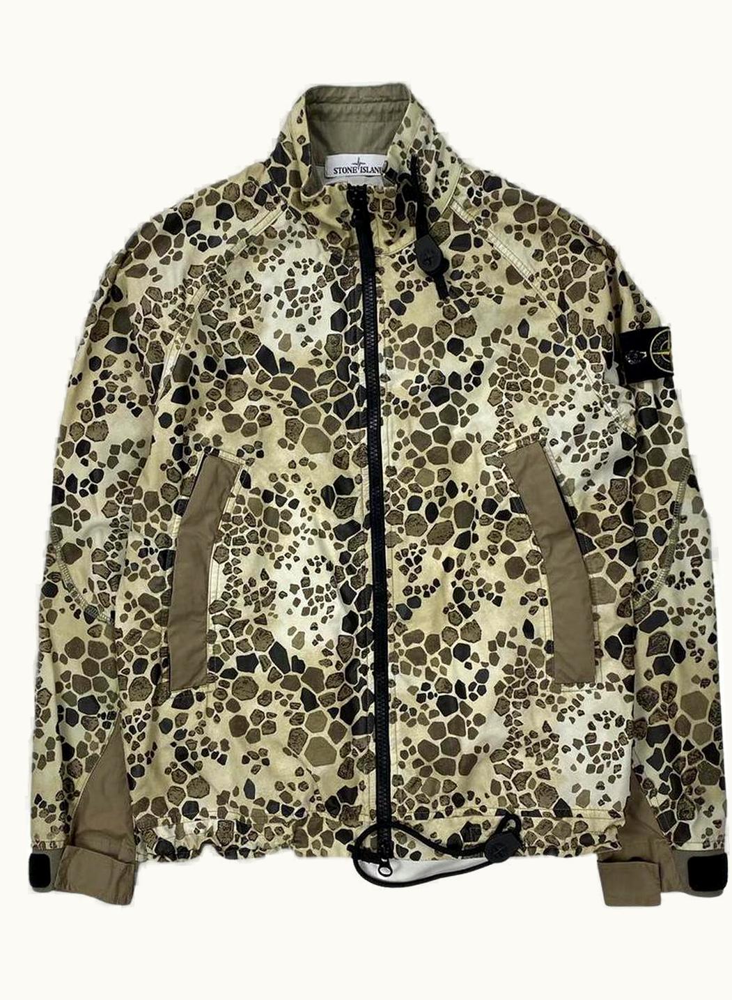 Stone Island Stone Island Alligator Camo Light Cotton Nylon Jacket S/S 2018