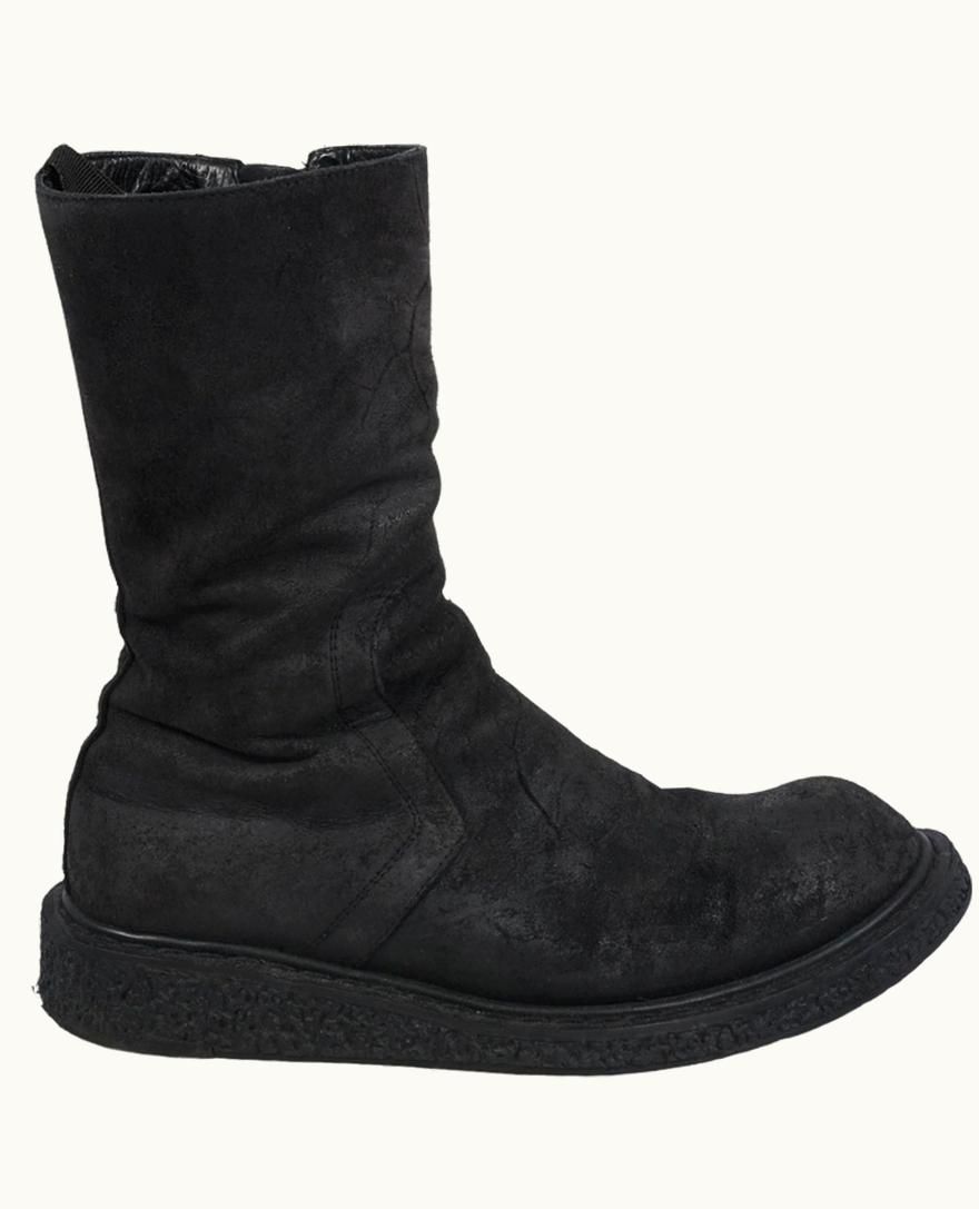 Rick Owens Rick Owens “crust” 'blistered' Leather Creeper Boots A/W 2009