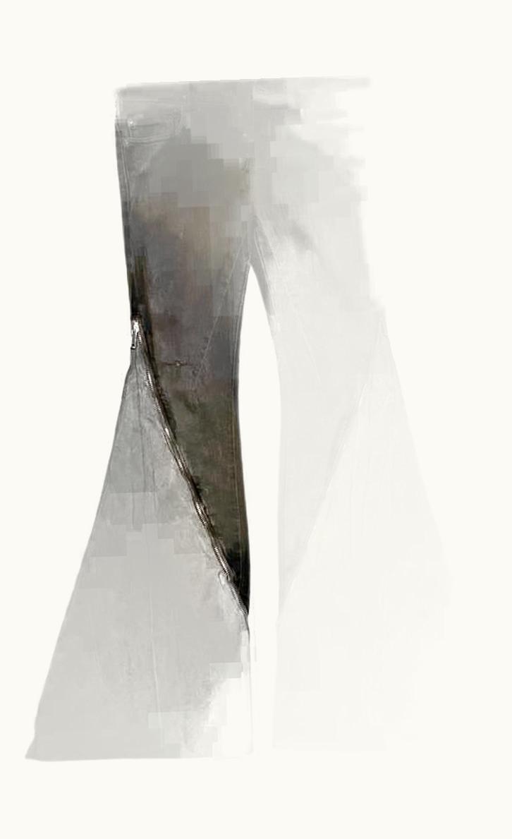 Rick Owens Rick Owens Strutter Hog Washed Banana Cut Denim Jeans S/S 2009