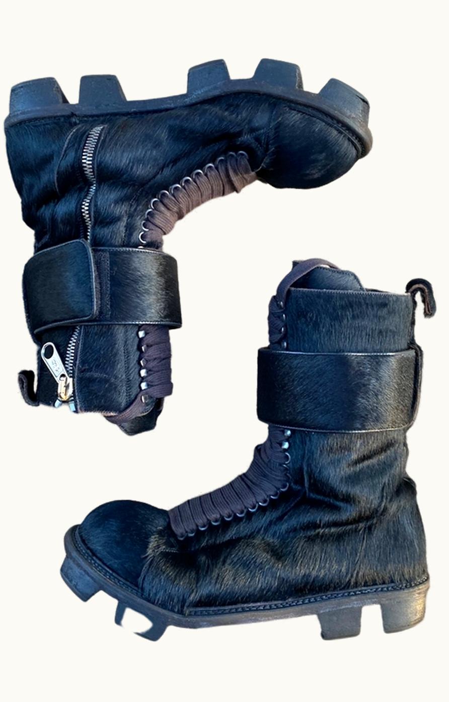 Rick Owens Rick Owens Plinth Ponyhair Boots A/W 2013