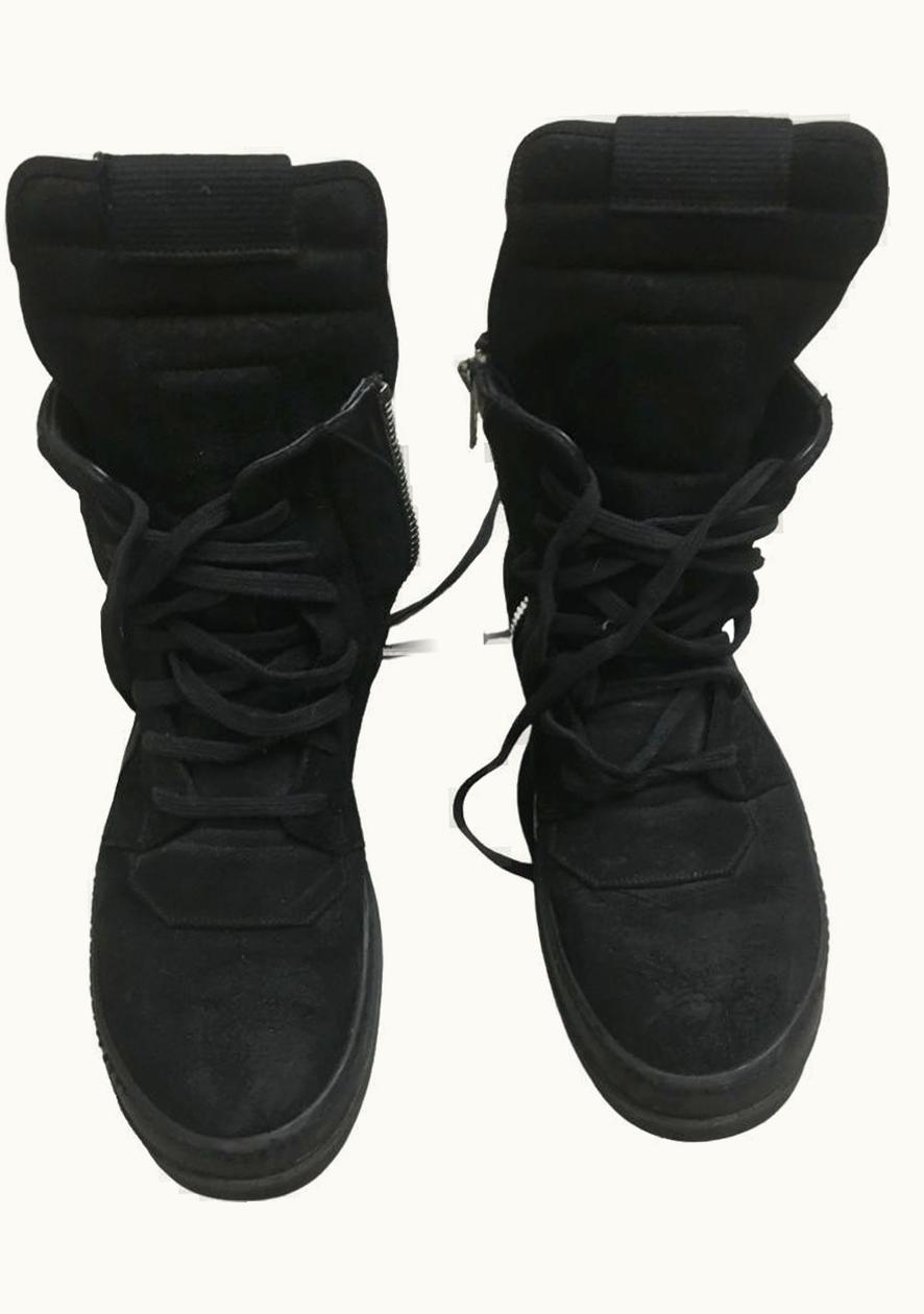 Rick Owens DRKSHDW Rick Owens Drkshdw Suede Leather Geobaskets A/W 2015