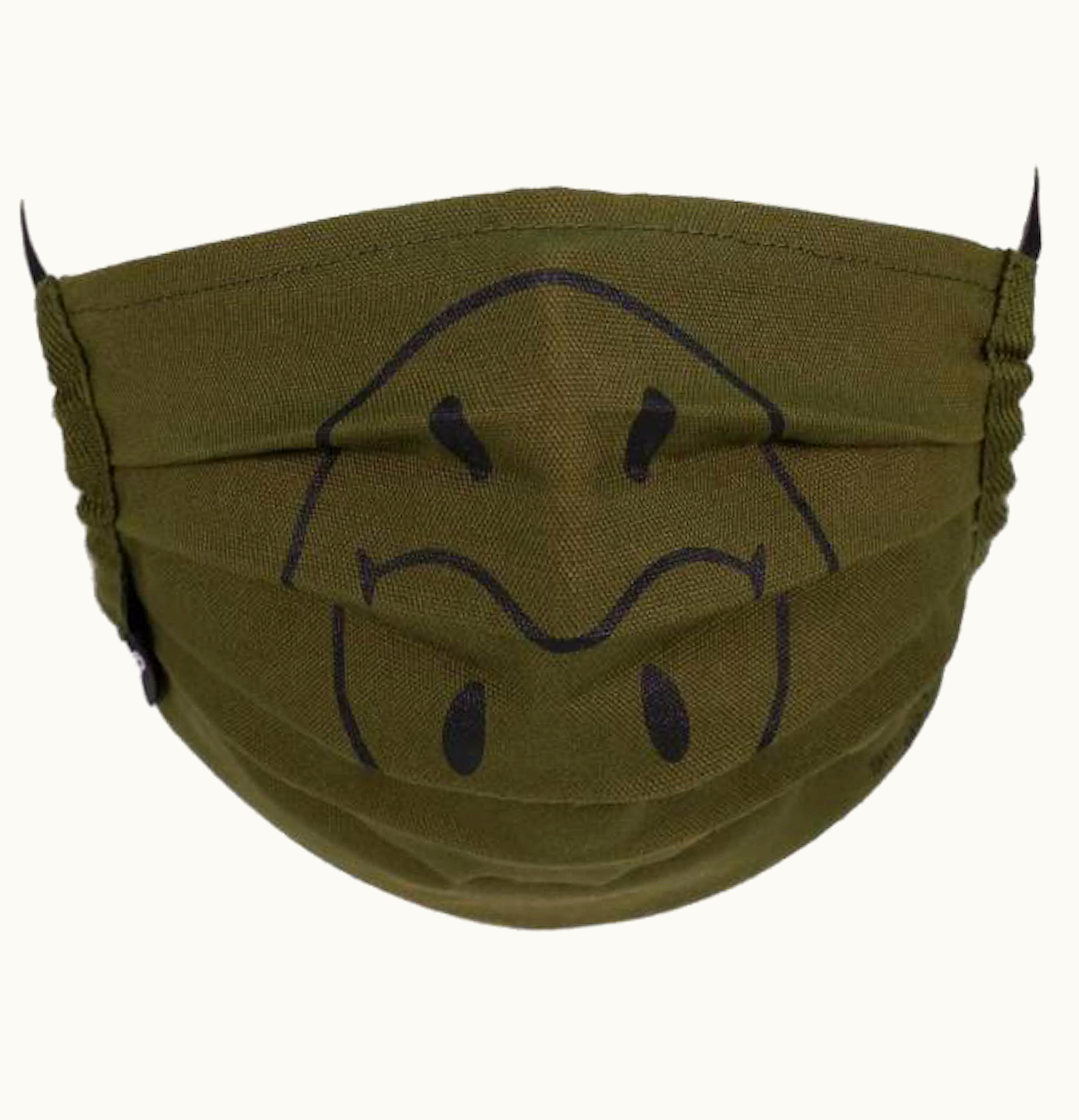 Takashi Murakami Takashi Murakami Tonari no Smiley kun Face Mask Moss Green Black