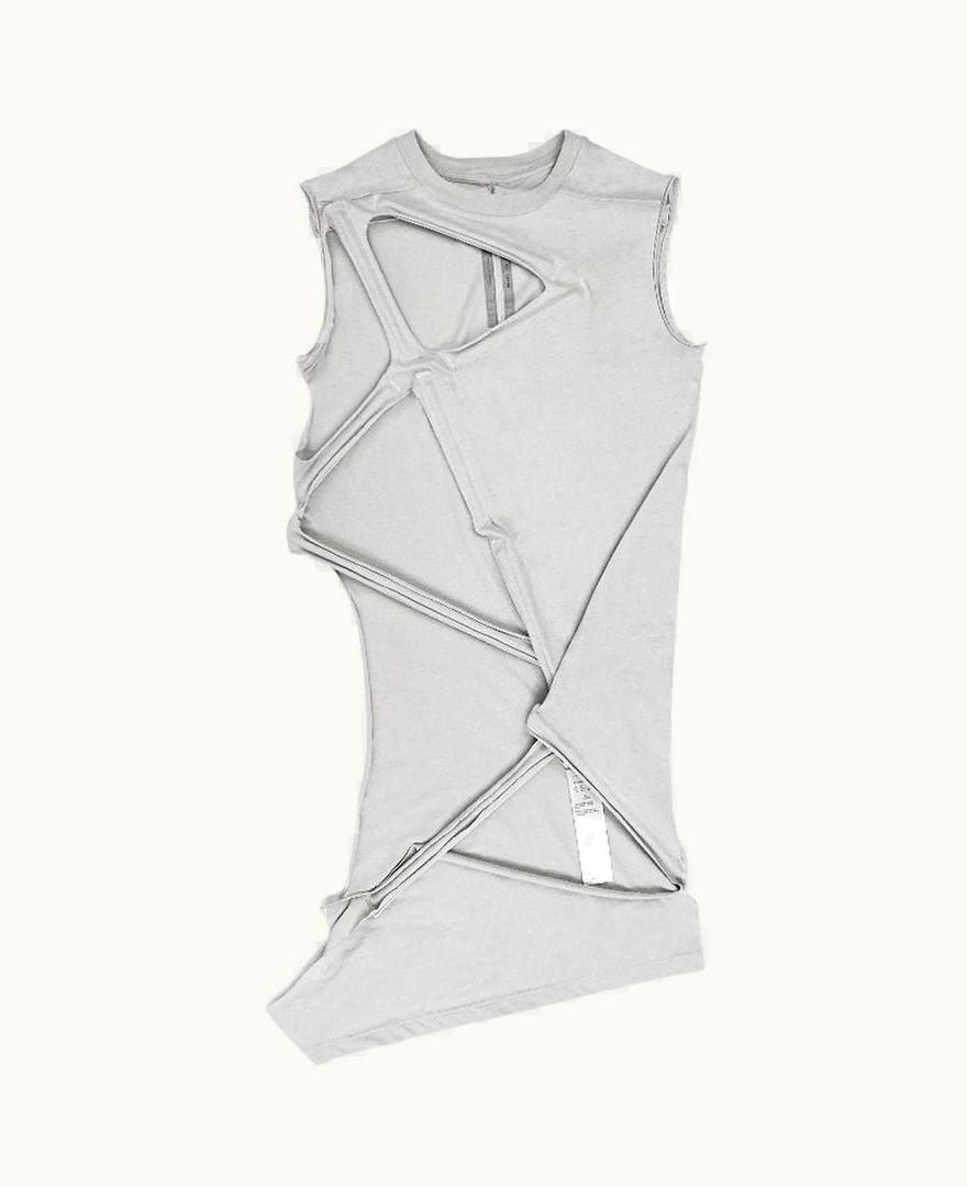 Rick Owens Rick Owens “babel” Deformed Aluminum Rod Cut Out Tank Top S/S 2019
