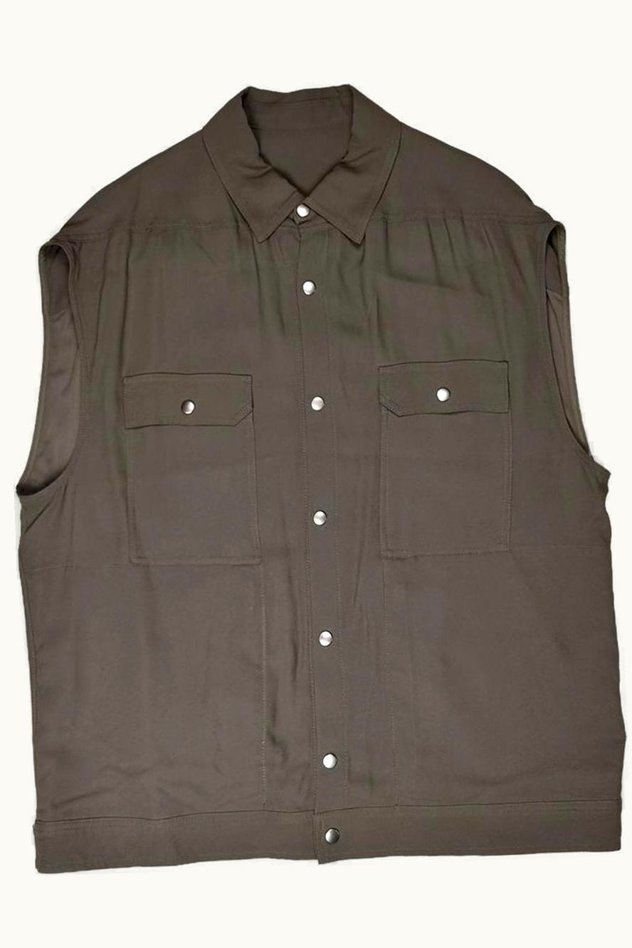 Rick Owens Rick Owens Jumbo Crepe Vest Dust S/S 2021