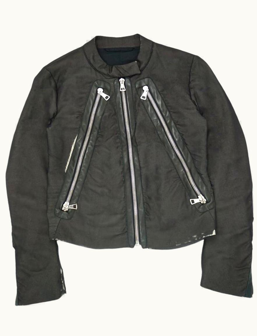 Maison Margiela Maison Margiela Silk Layered 5-Zip Rider Jacket A/W 2002