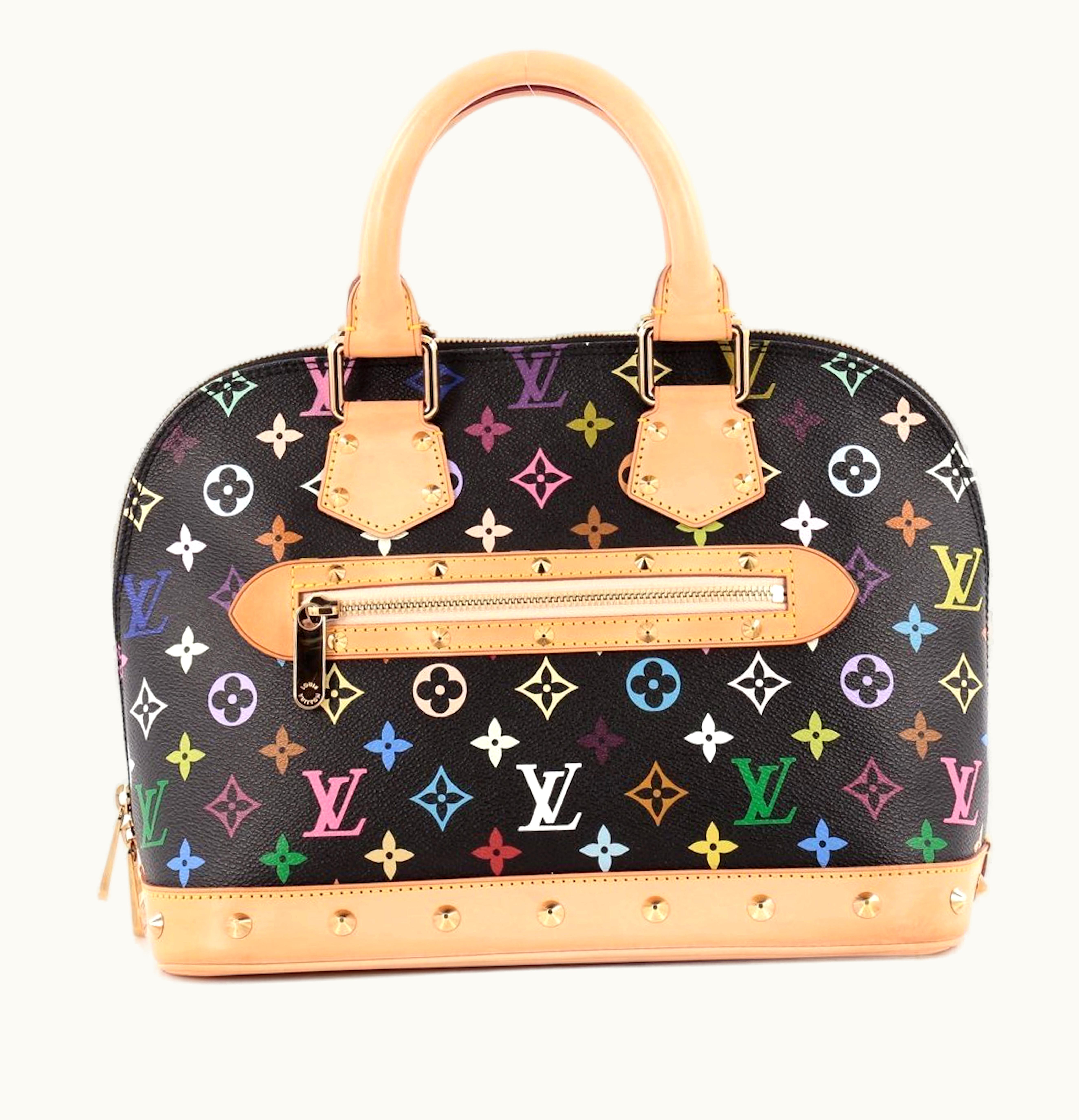 Louis Vuitton Louis Vuitton x Takashi Murakami Alma Monogram PM Black Multicolor