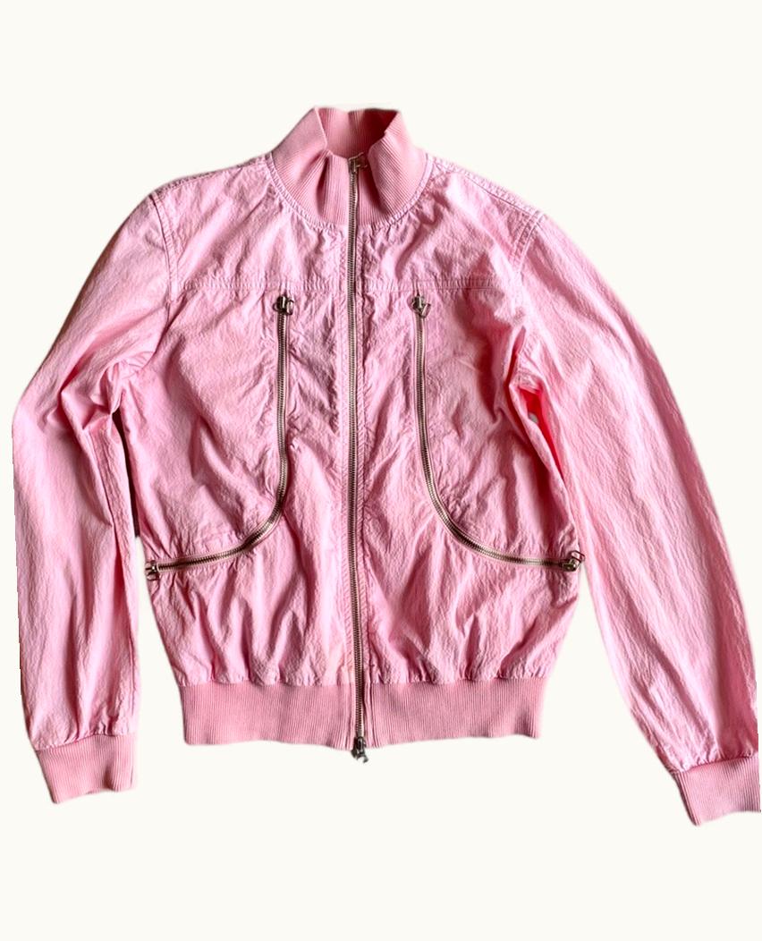 Maison Margiela Maison Margiela Triple Zip Pink Bomber Jacket S/S 2006