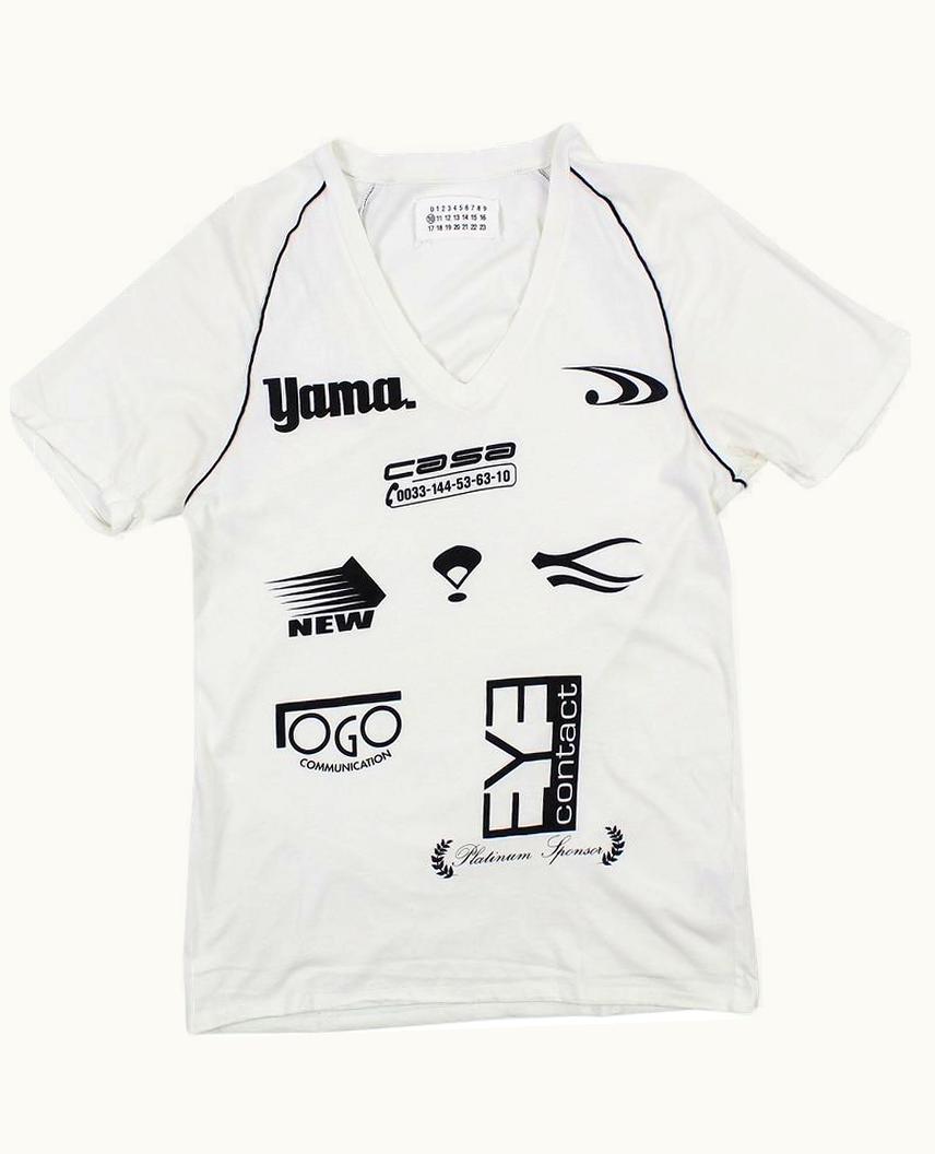 Maison Margiela Maison Margiela White V-Neck T-Shirt A/W 2008