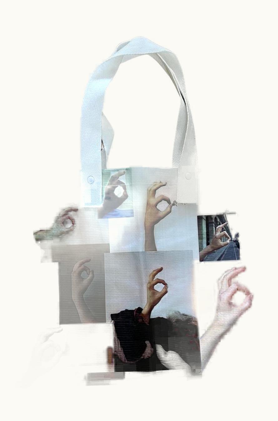 Maison Margiela Maison Margiela Mm6 “ok” Gesture Resuseable Tote Bag S/S 2010