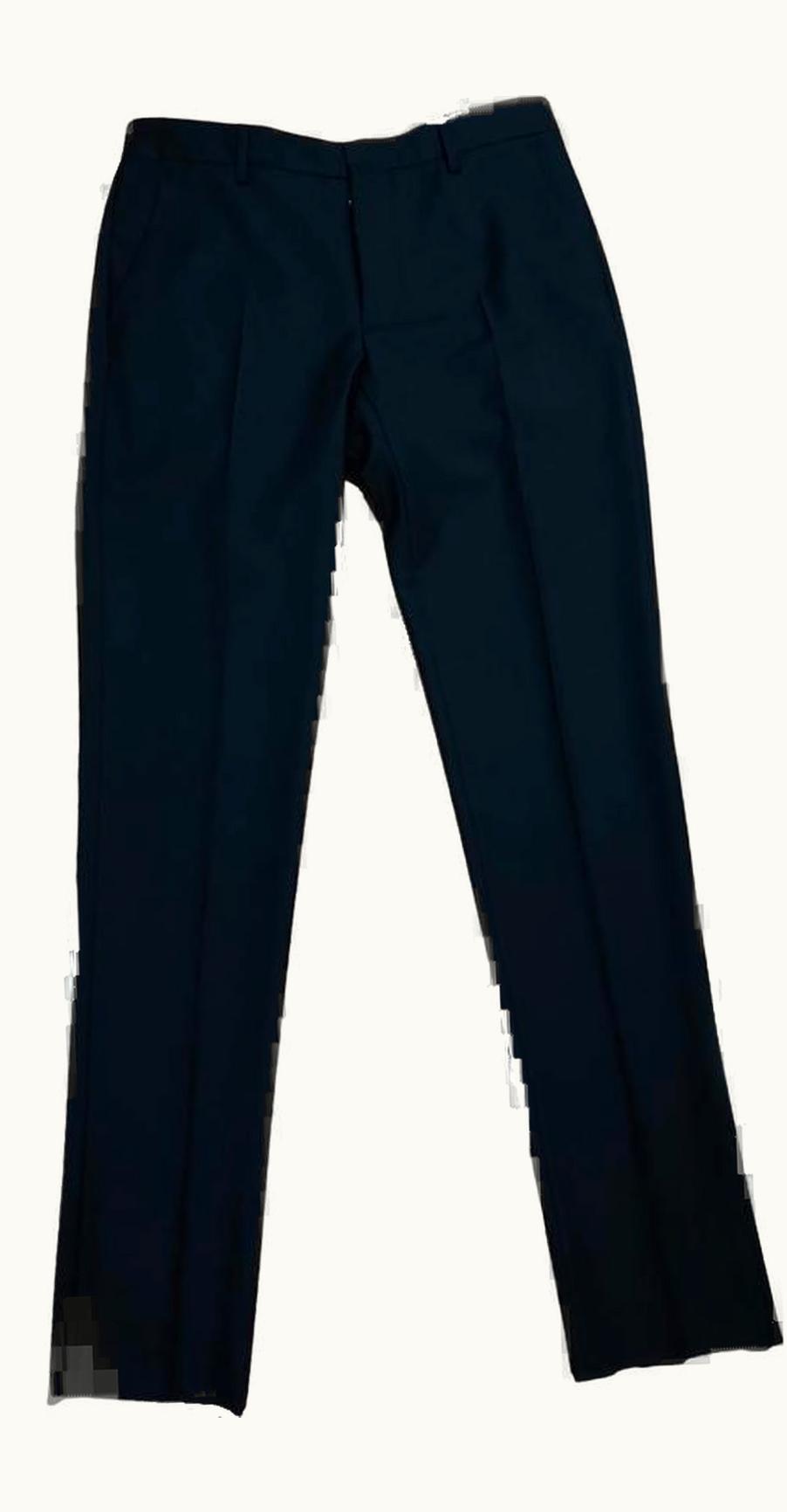 Maison Margiela Maison Margiela Black Wool Centre Crease Trousers A/W 2014