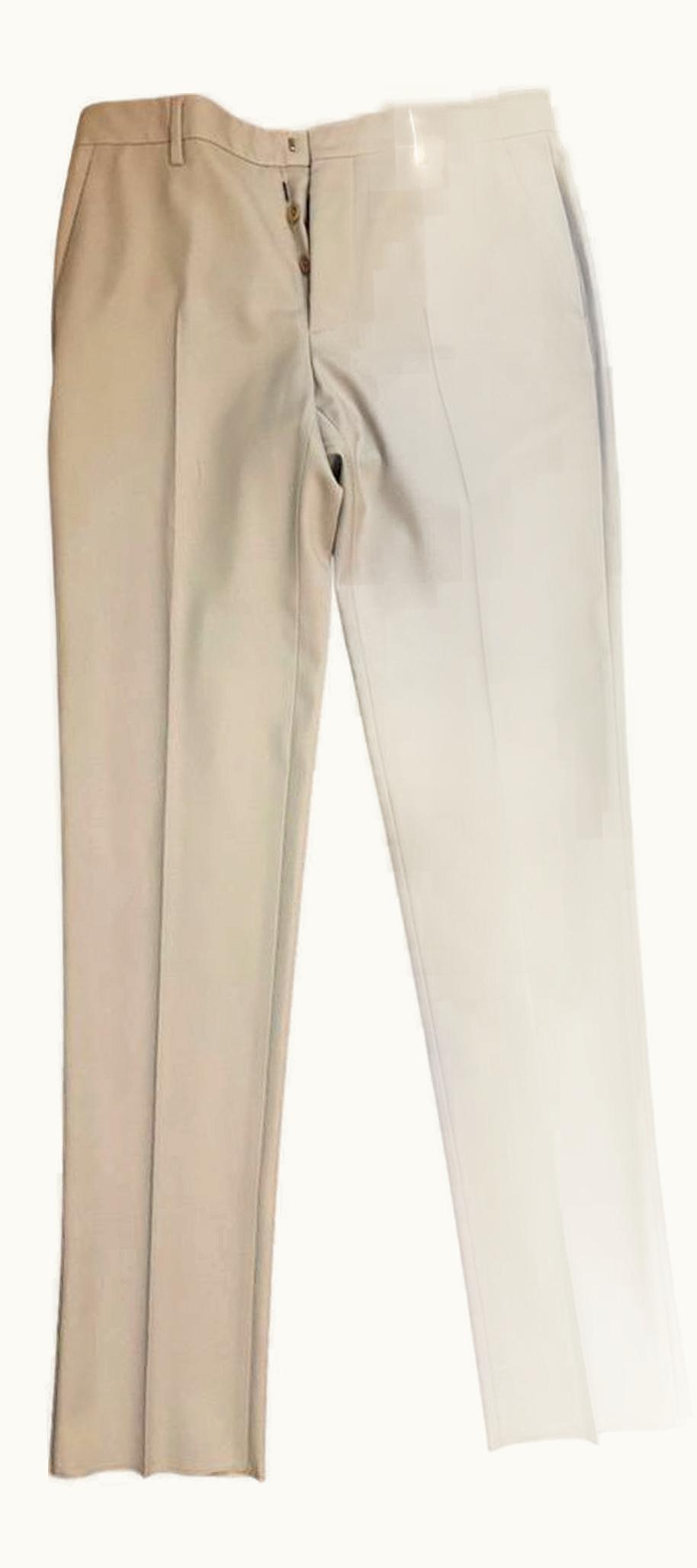 Maison Margiela Maison Margiela Ice Gray Centre Crease Trousers A/W 2014