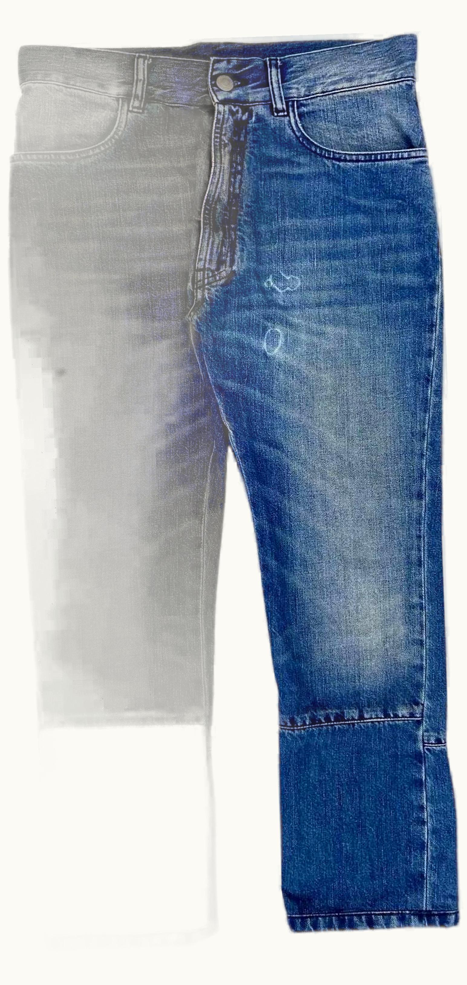 Maison Margiela Maison Margiela Lighter Singe Reconstructed Indigo Washed Denim A/W 2016