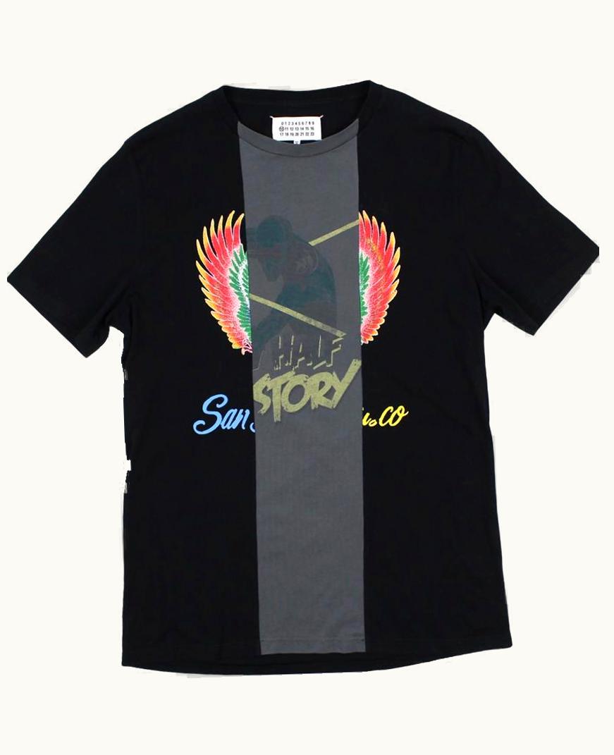 Maison Margiela Maison Margiela Reconstructed Black Tee A/W 2017