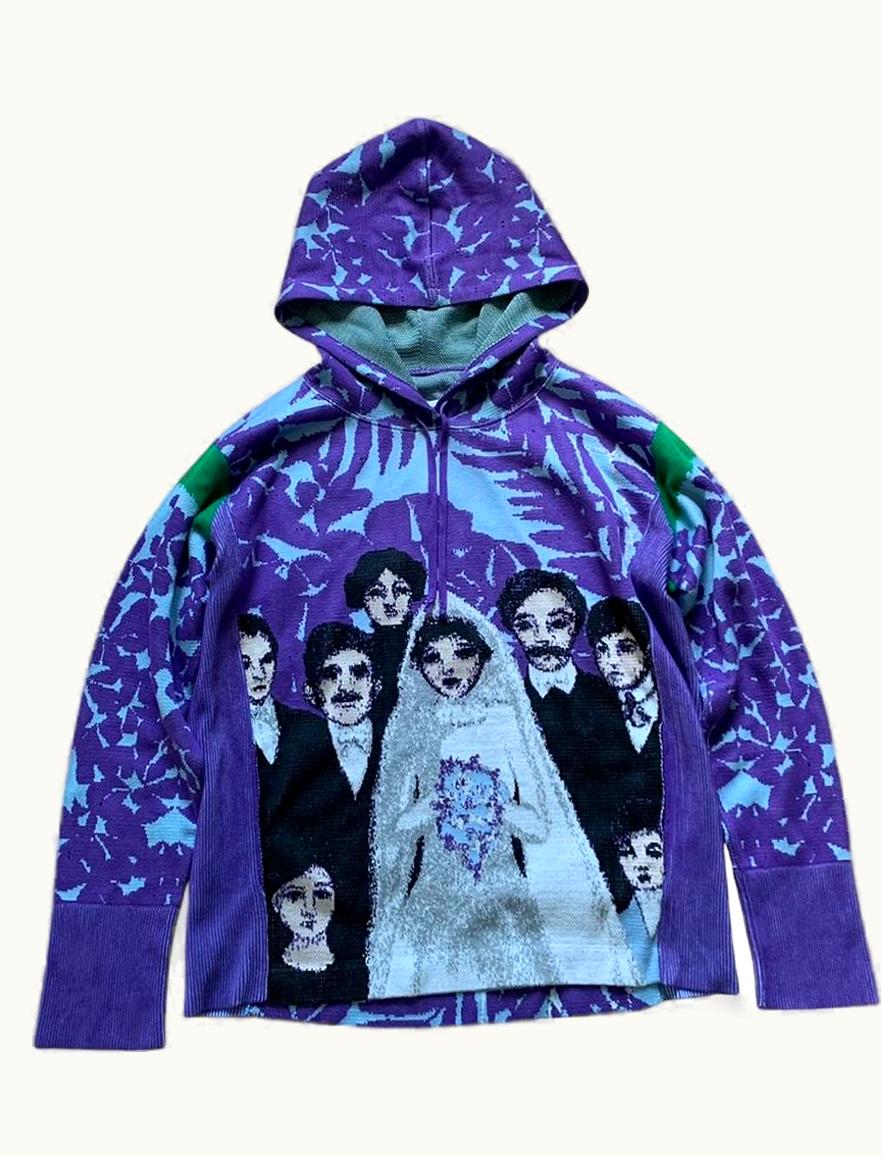 Maison Margiela Maison Margiela Graphic Knit Hoodie S/S 2018