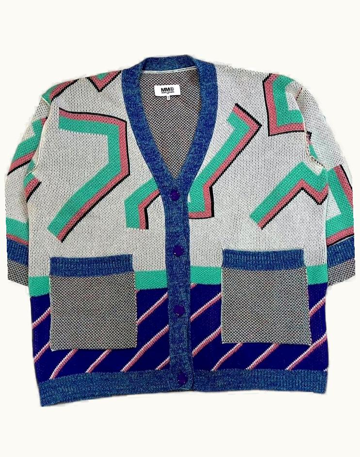 Maison Margiela Maison Margiela Oversized Printed Cardigan A/W 2019