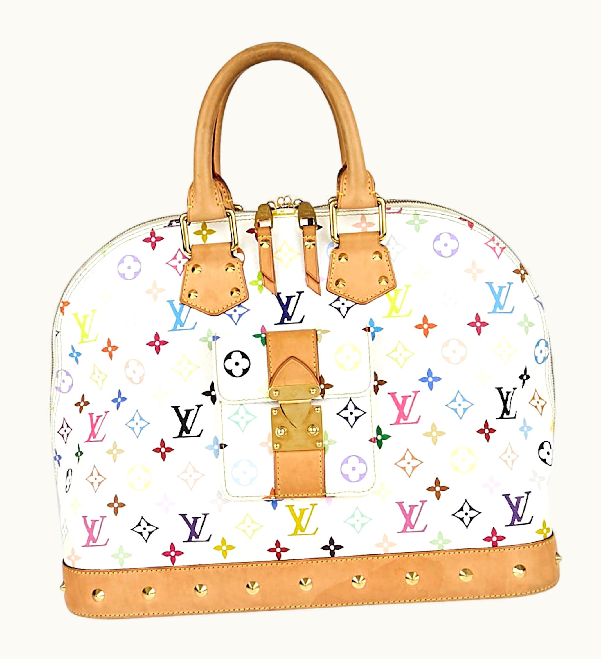 Louis Vuitton Louis Vuitton x Takashi Murakami Alma Monogram Without Accessories GM White Multicolor