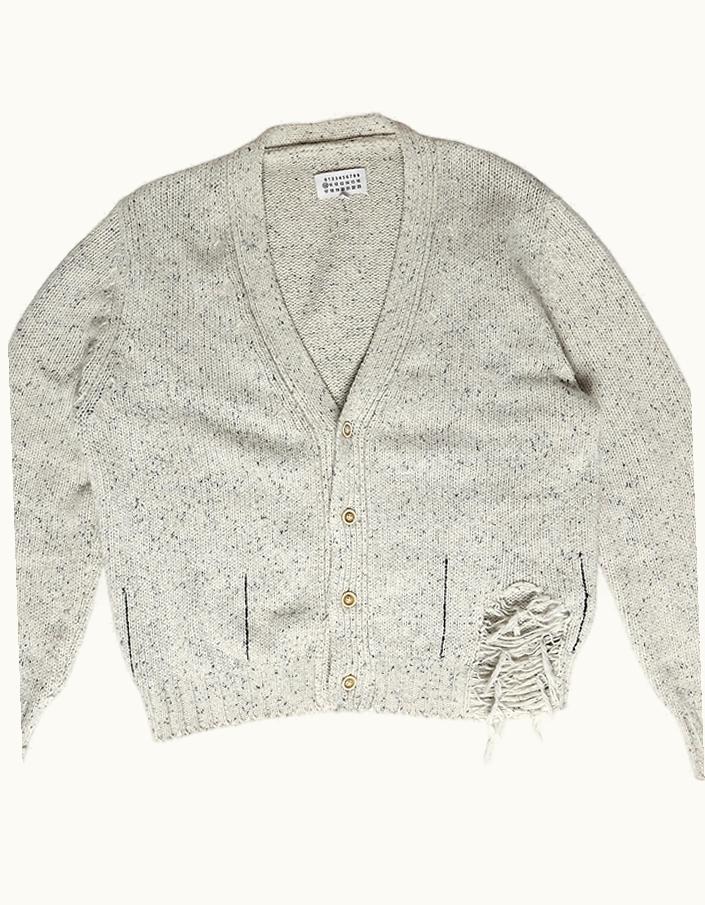 Maison Margiela Maison Margiela Distressed Knit Cardigan A/W 2019