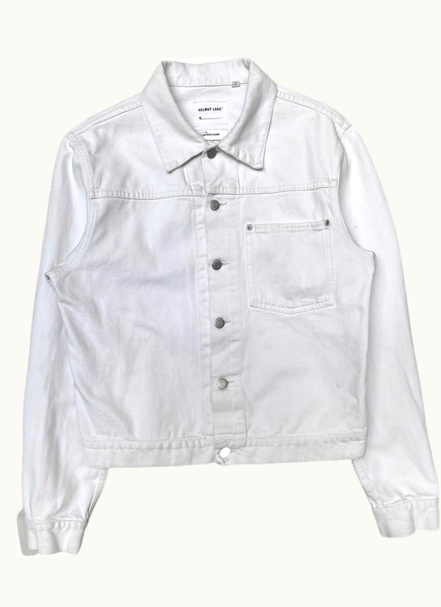 Helmut Lang Helmut Lang One Pocket White Denim Jacket A/W 1999