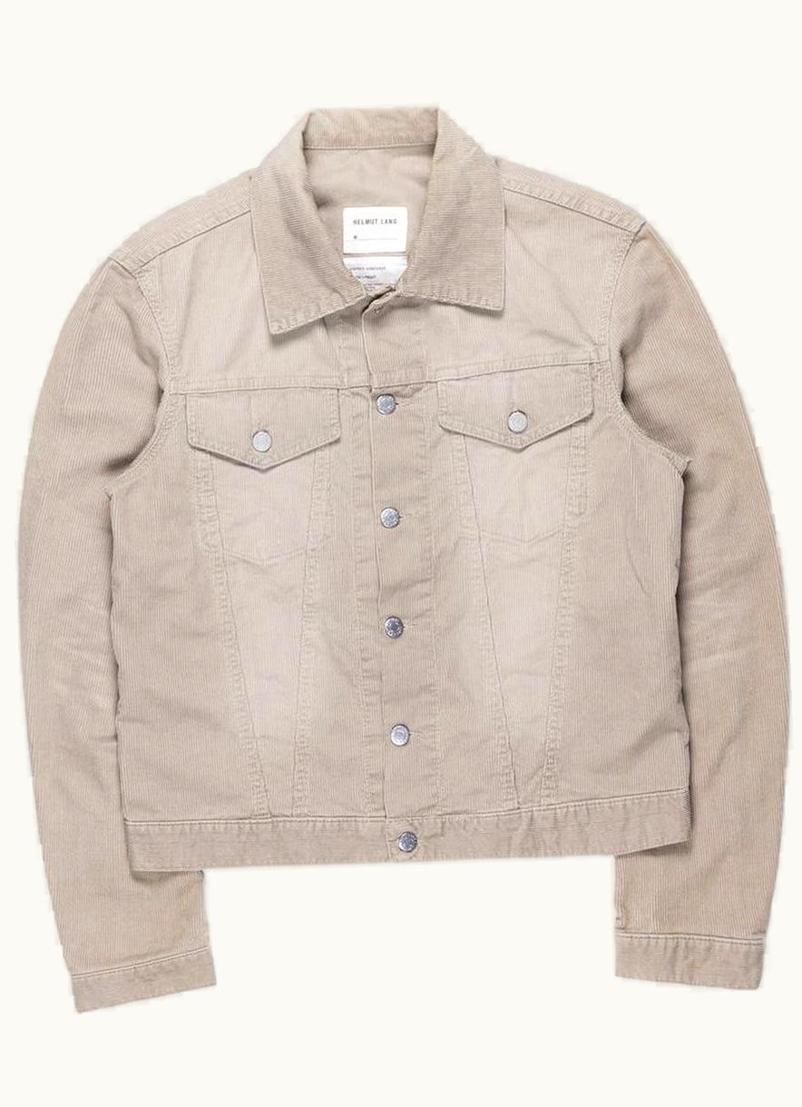 Helmut Lang Helmut Lang Taupe Corduroy Trucker Jacket S/S 1999