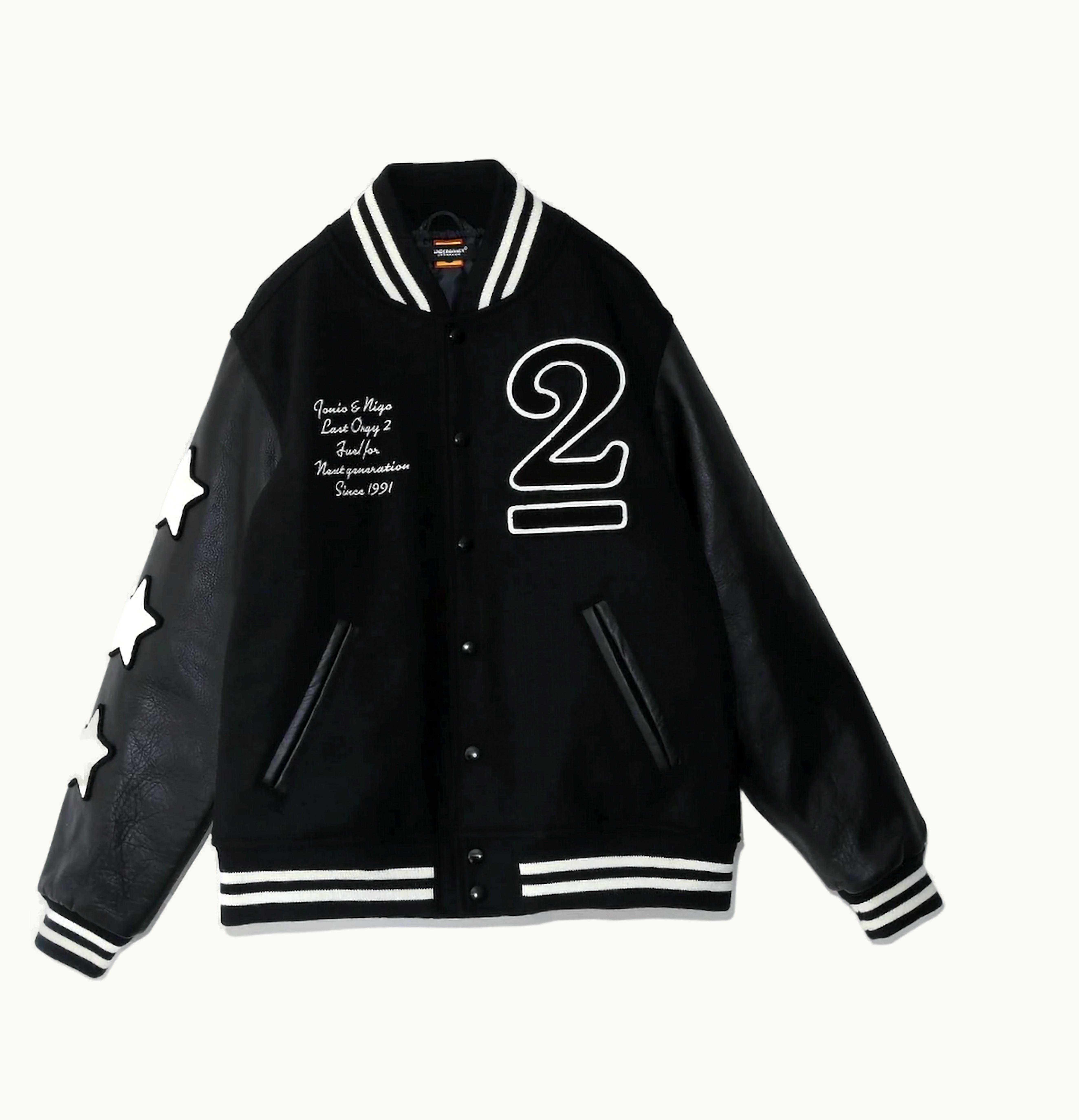 Human Made Human Made x Verdy x Undercover Last Orgy 2 ComplexCon Exclusive Varsity Jacket Black